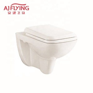 Space saving bathroom colored wall mount wall hung toilet with  hidden toilet tank