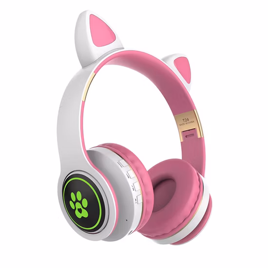 Import Customized Logo RGB Light Ear Cat Unicorn Wireless Earphones Bluetooth Earphones from China