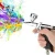 Import Spray Gun, Sturdy Durable 3 Cups Multi-Purpose Gravity Spray Gun Trigger Airbrush Set 166 A K for Spray Paint Art Painting from China