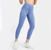 Spring cheap sports wear pure color gym workout high waisted yoga pants women fitness leggings
