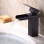Import Square Bathroom Taps Black China Factory Washroom Taps from China