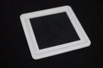 Square clear 8mm lamp extra white tempered lighting glass shade street light cover
