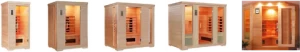 SS-100H portable steam sauna red cedar wooden indoor 1 person far infrared sauna manufacturer