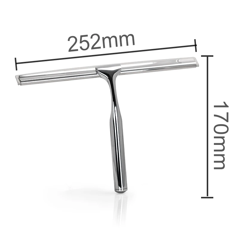 Stainless Steel Glass Squeegee With Suction cup