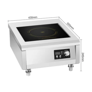 Stainless Steel Housing Induction Heating 5kw Commercial Induction Cooker