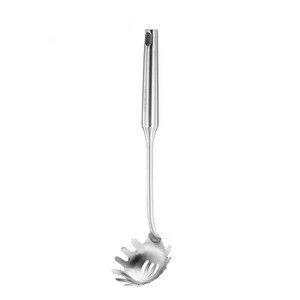 Stainless Steel Pasta Fork | Silver Spaghetti Kitchen Ladle | Strong Metal for Cooking Stovetop