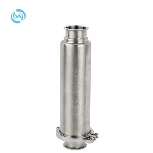 Stainless Steel Sanitary Mirror Polish Straight Through Type Strainer Filter with Threaded / Clamped End