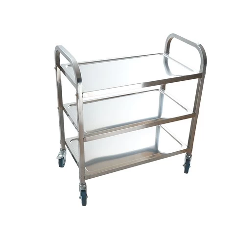 Stainless steel square tube food service trolley/dining trolley