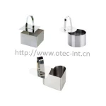 Stainless steel SUS301 dessert ring round shape with pressing aid for kitchen