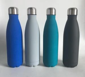 Stainless Steel Vacuum Insulated Water Bottle Leak-proof Double Walled Cola Shape Bottle Flask Mug