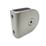 stainless steel wall mounted glass clamps clip