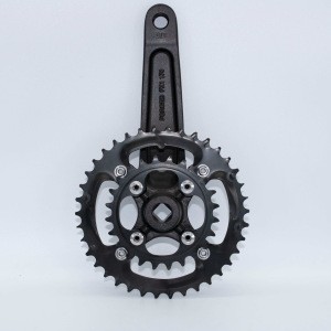 Steel Bike Fixed Gear Chainwheel Single Speed Crankset For Mountain Bicycle(Square Taper, Black, Sprocket)