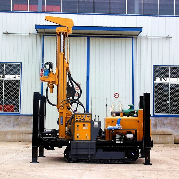Steel Crawler Mounted Rotary Portable Water Well Drilling Rig Machine