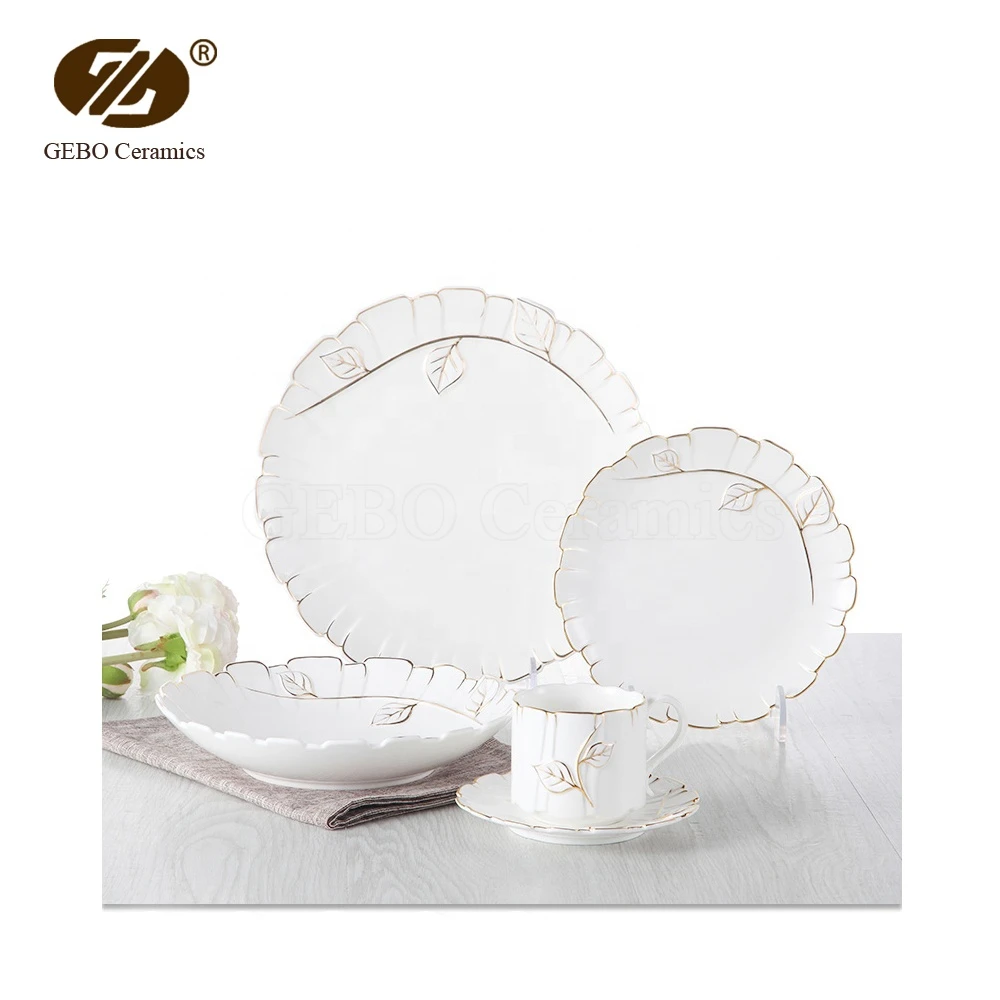 Stoneware Ceramic Plate and Bowl Fine Porcelain Tableware Dinner Set 42 Dinnerware Sets