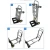 Import Storage Folding Hand truck Aluminum Cart 4 Wheels Trolley from China