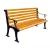 Import Stylish design premium quality iron frame composite wood outdoor garden patio seating bench from China