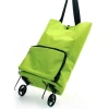 Stylish waterproof Oxford cloth travel bag folding shopping trolley light weight