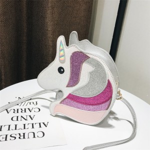 summer hot sale mini lady cross-body glitter unicorn shoulder bag