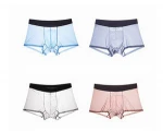 Super Thin Breathable Ice Silk Seamless Sexy Men Underwear Fast Drying Brief Boxers Cooling Underwear