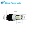 super white high power tail stop car light 3157 p27w/5w 12v 24v 3030smd led brake auto light bulbs