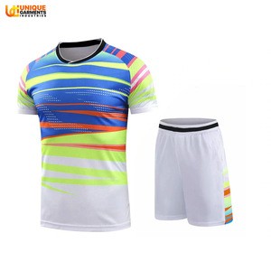 Superb Quality Table Tennis Clothes Quick Dry Men Badminton Shirt And Shorts breathable Table Tennis Uniform