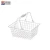 Import Supermarket portable wire shopping basket stainless steel basket from China