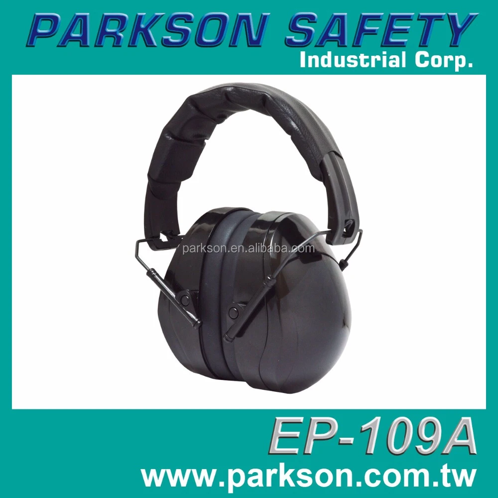 Taiwan Safety Ear Muff Fold-able Black Ear Protector Great Noise Reduction EP-109A Noise Cancelling Ear Muff