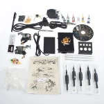 Tattoo Starter Kit 2 Gun Supply Set Equipment Dunhuang