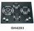 Import Tempered gas hob 4 burner cooktop with big wok burner from China