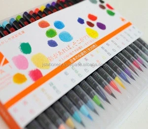 The fude brush pens of &amp;quot; Sai &amp;quot; can design the colors of Japanese own traditional beauty .S AI works wonderfully