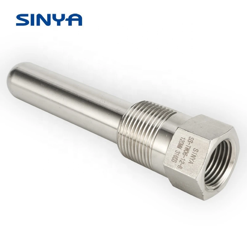 Thermocouple Manufacturer  Stainless Steel  316SS 1/2&quot; NPT Thread Long Stem Temperature Instruments Threaded Thermowells