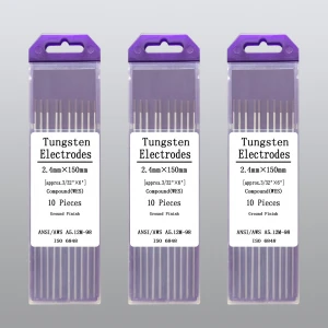 TIG arc welding electrode 1/16" x 6"  WES  tungsten electrodes purple