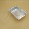 Tin aluminium disposable microwave foil food container with lid