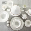 Top choice dinnerware 108 pcs royal porcelain bone china crockery dinner set for sale