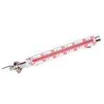 Top-mounted sight glass pipe diesel fuel oil tank level gauge