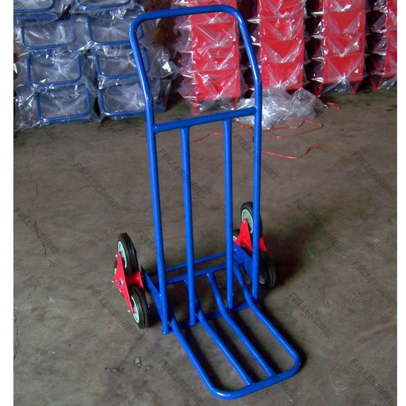 Top Quality HT1595 Heavy Duty 4 Wheels Metal hand sack truck dolly hand Trolley Drum Hand Cart