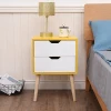 Top Sale Wooden Nighttable KD Nightstand Customized Design Modern Cheap Bedside Cabinet Colorful Bedroom Side Table With Drawers