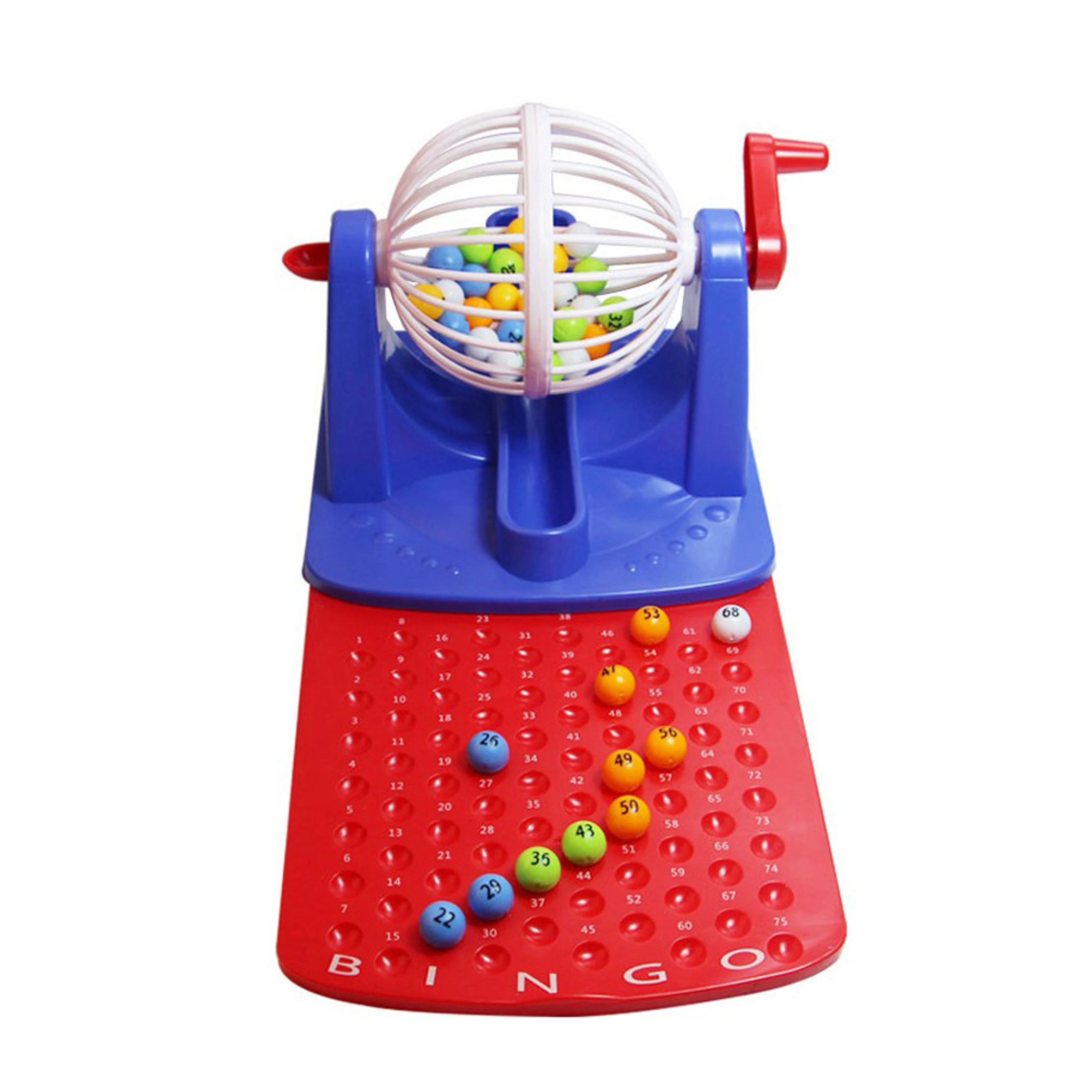 Traditional Bingo machine game and lottery with bingo cage and balls Family Game Play