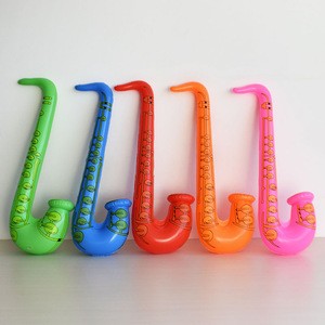 UCHOME In stock competitive price PVC musical instrument inflatable toy saxophone