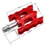 Ultra light folding bicycle pedal K3 bike pedal lightweight aluminum alloy DU bearing pedal