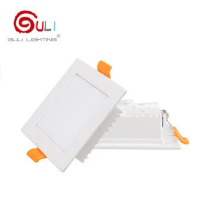 Ultra-thin white back-lit 5w 9w 12w 18w 24w square round recessed smd led downlight