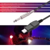 Usb Guitar Cable 3M,Recording Stereo Audio Cable Connector Link Computer Instrument Usb To XLR 6.3Mm Jack Bass Guitar