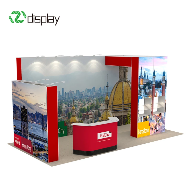 Used Dye Sublimation Fabric Shanghai Conference Trade Show Exhibition Booth Construction System Panel