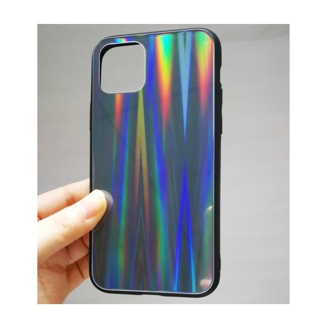 UV Case for Iphone Case SE 2020 Aurora Glass Phone Case