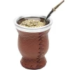 Vacuum insulated Double wall Stainless gourd  Yerba Mate cup with Bombilla Straw, Yerba Mate cup