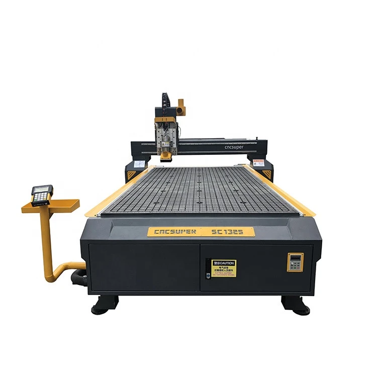 Vacuum table plus 5.5KW air vacuum pump 950kg weight 1325 cnc router 4 axis