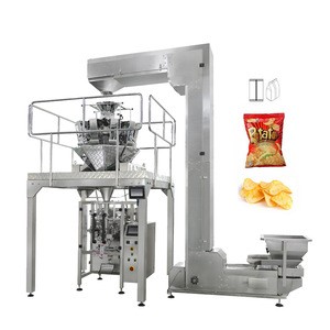Vertical Automatic small tortilla corn banana plantain snack potato chips packing machine