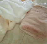 Very soft long pile 5cm artificial fox fur fabric  faux fox fur material for garment collar bag shoes