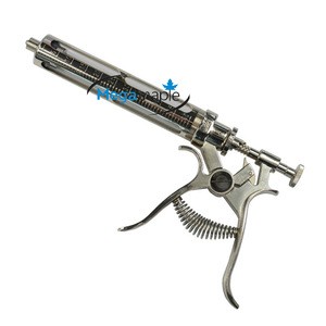 veterinary instruments,veterinary syringe 50 ml-Semi-Auto-Metal-revolver