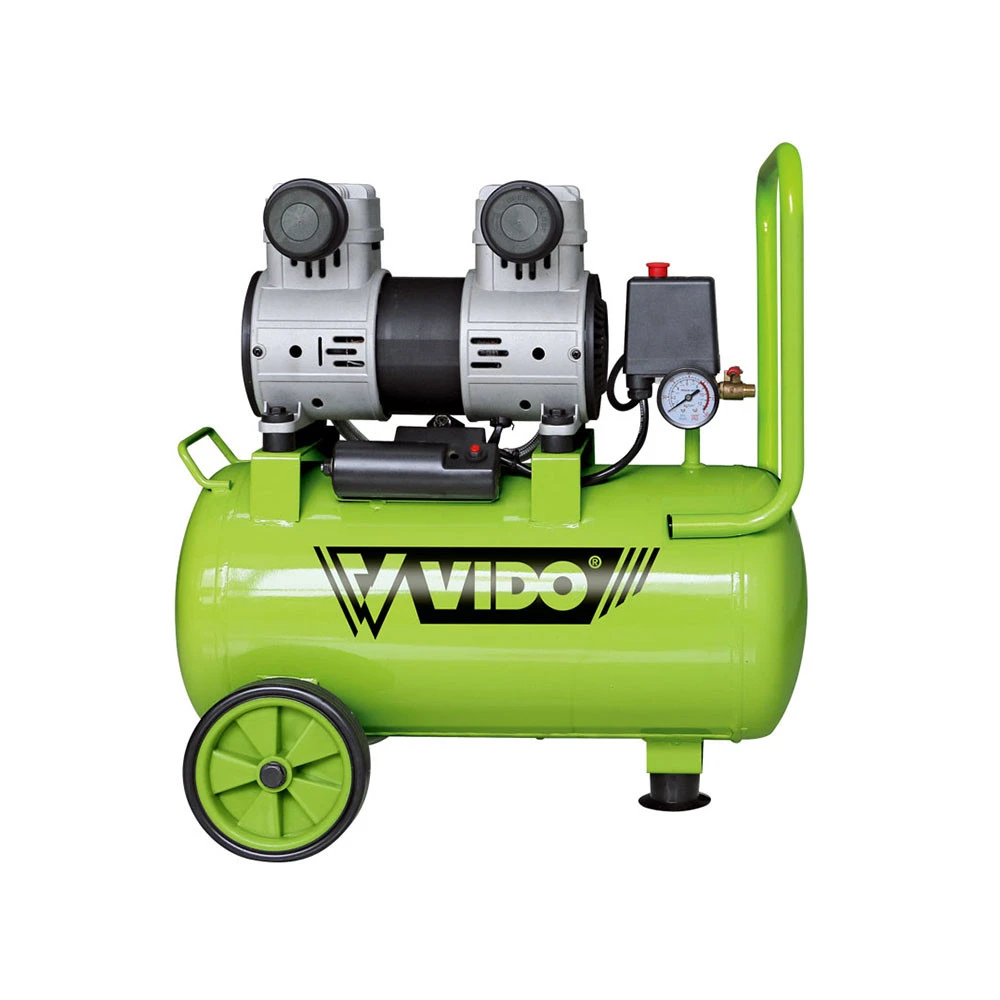 VIDO 24L 1100W(1.5HP) Silent Oil Free Air Compressor for air tools